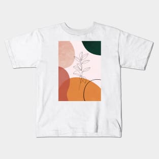 Abstract Shapes, Boho, Mid Century, Scandinavian Art 1 Kids T-Shirt